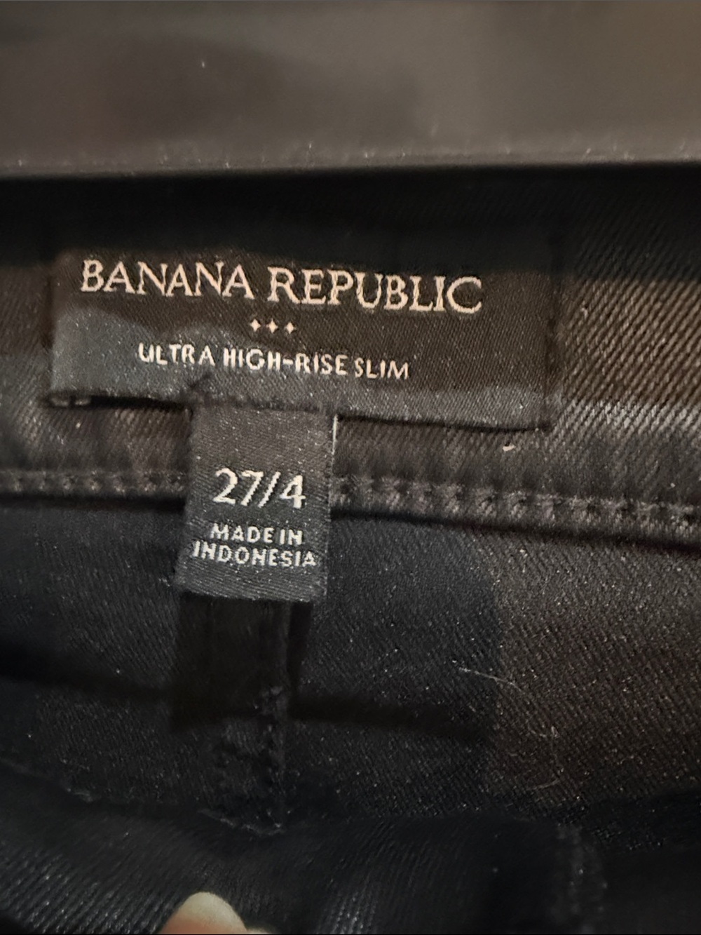 Banana Republic Black Mid-Rise Coated Skinny Jeans size 27 - Picture 9 of 11